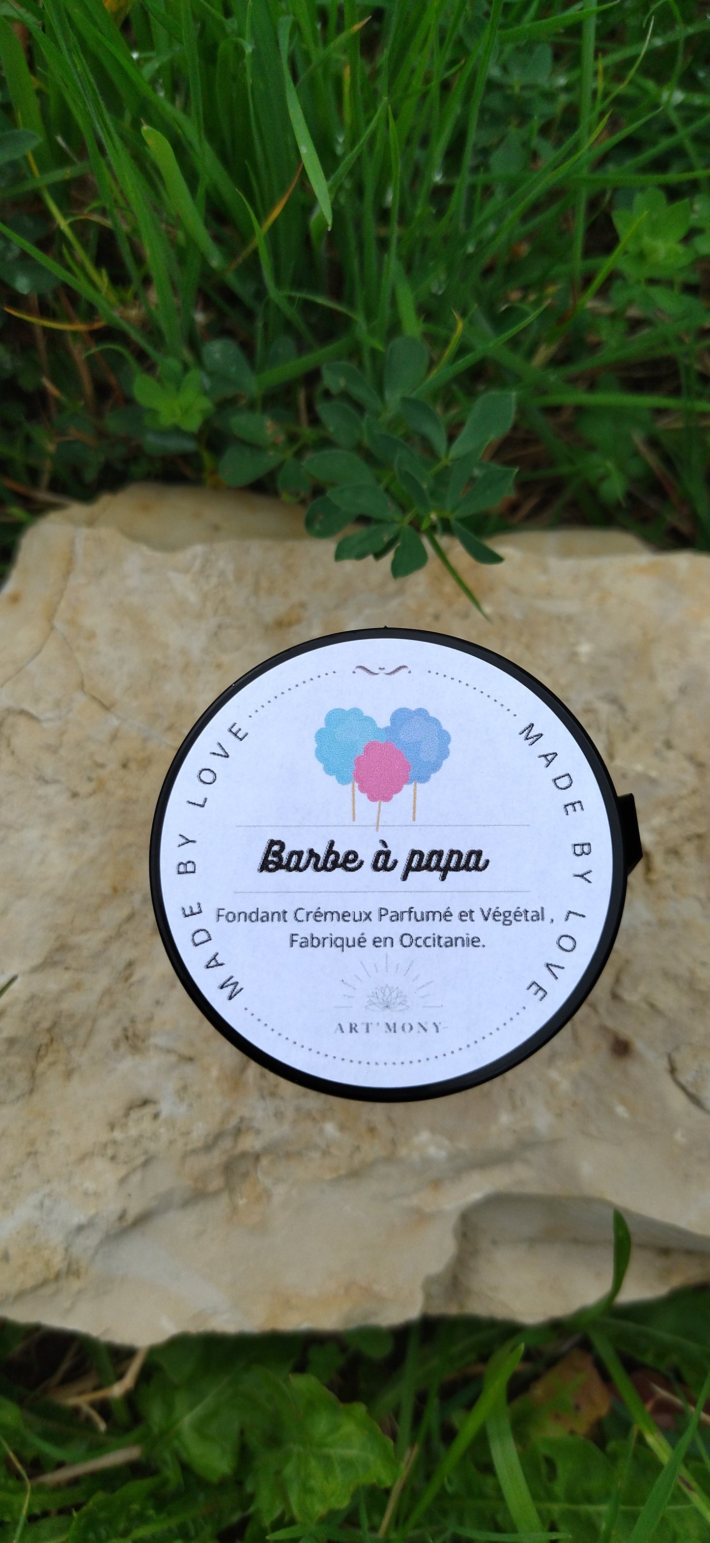 Fondant crémeux  "Barbe à papa"