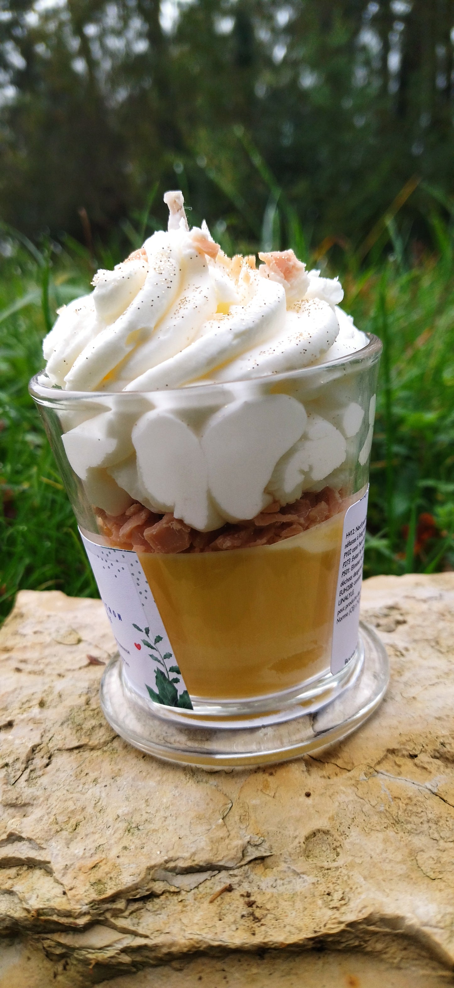 Bougie tarte au citron meringuée